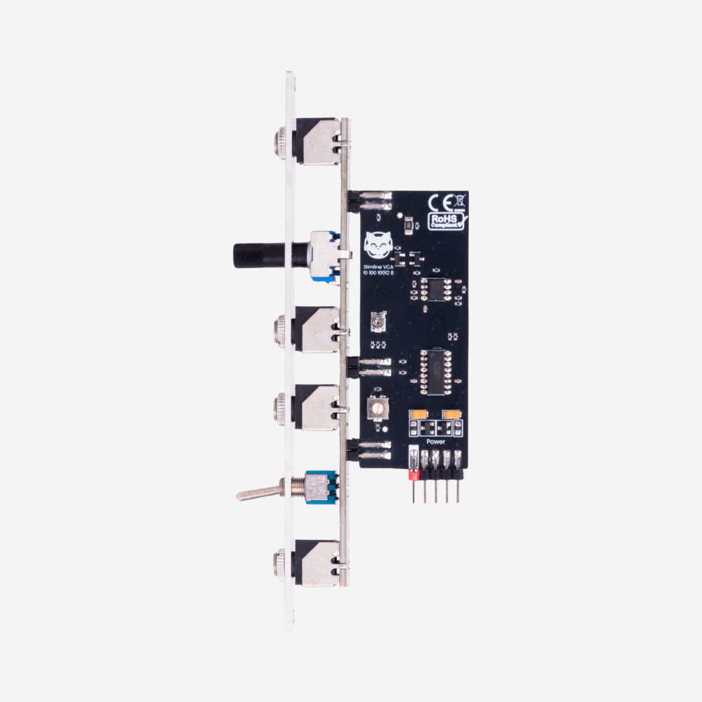CatSynth Slimline Voltage Controlled Amplifier, side view