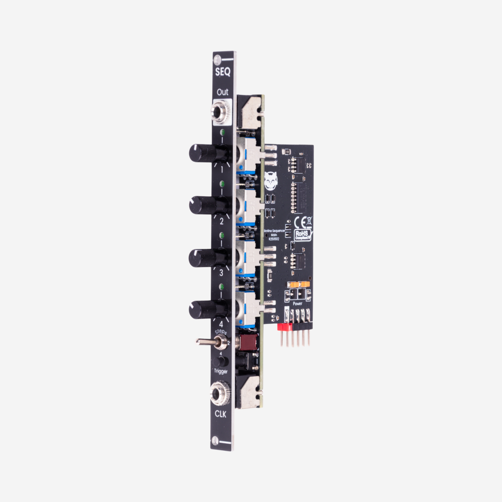 CatSynth Slimline Sequencer, isometric view