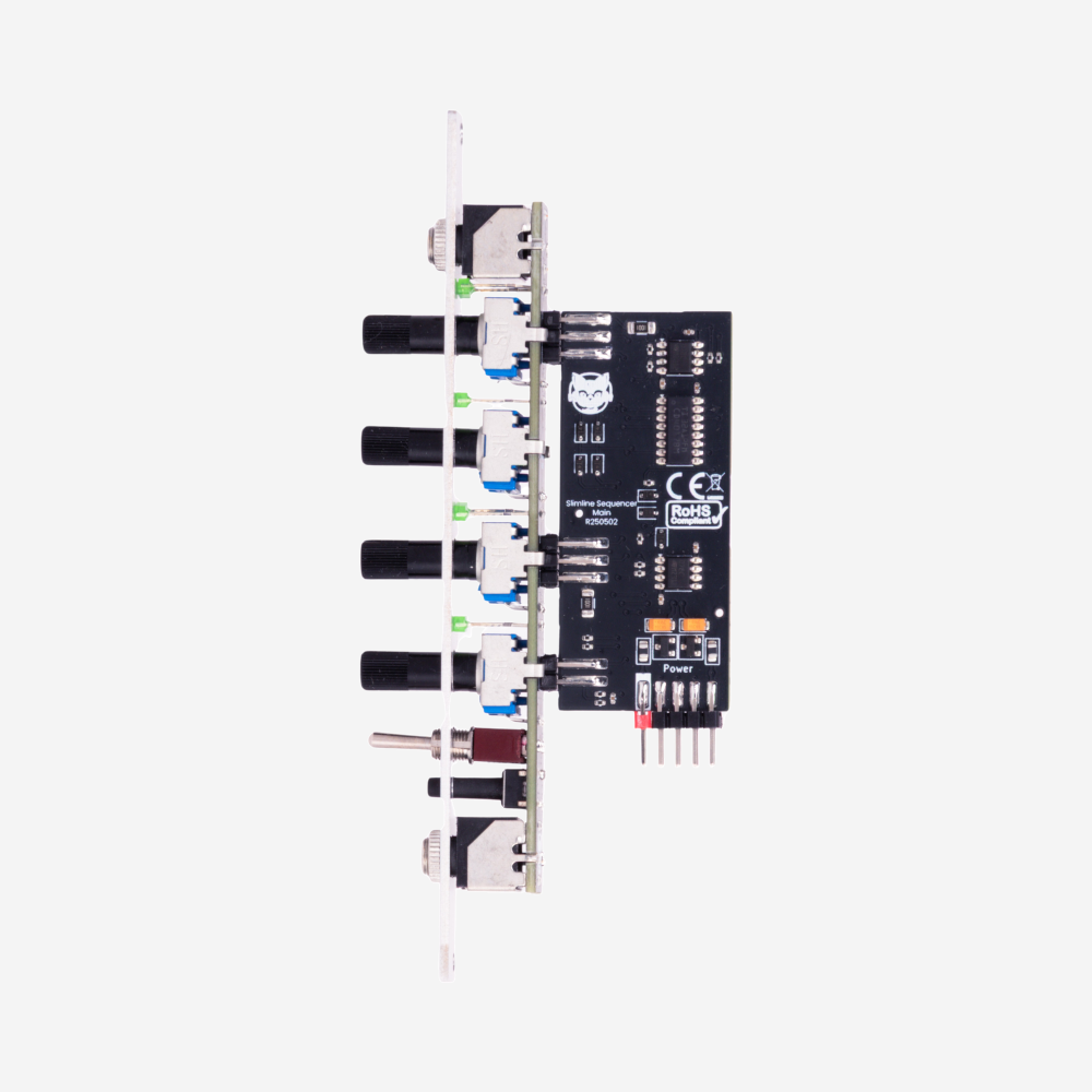 CatSynth Slimline Sequencer, side view